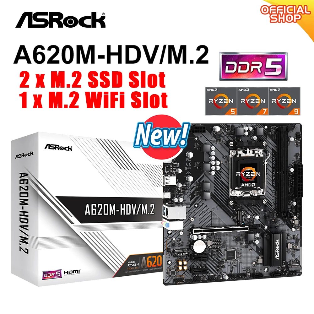 ASRock B450 M-HDV Ryzen5 3500付き 動作品 マザーボード Ryzen5 送料無料