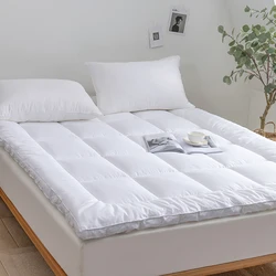Colchoneta antideslizante para cama de Hotel, almohadilla de protección de Tatami, colchón de algodón para cama y desayuno, fondo Simple, doble, para el hogar