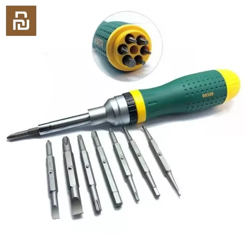 

Xiaomi SATA 19 In 1 Interchangable Ratchet Screwdriver Set Two-way Ratchet Multi-function Screw Driver Bolt Driver Hand Tools