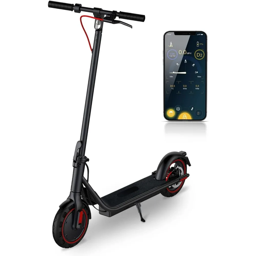 

Electric Scooter 450W Powerful Motor,19mph Speed and 8.5” Honeycomb Solid Tires,Anti-Theft Lock