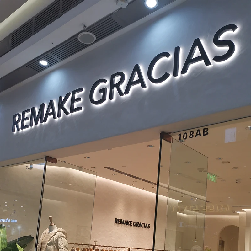 

Customized Led Channel Letters Outdoor Store Signage 3d Metal Logo Sign