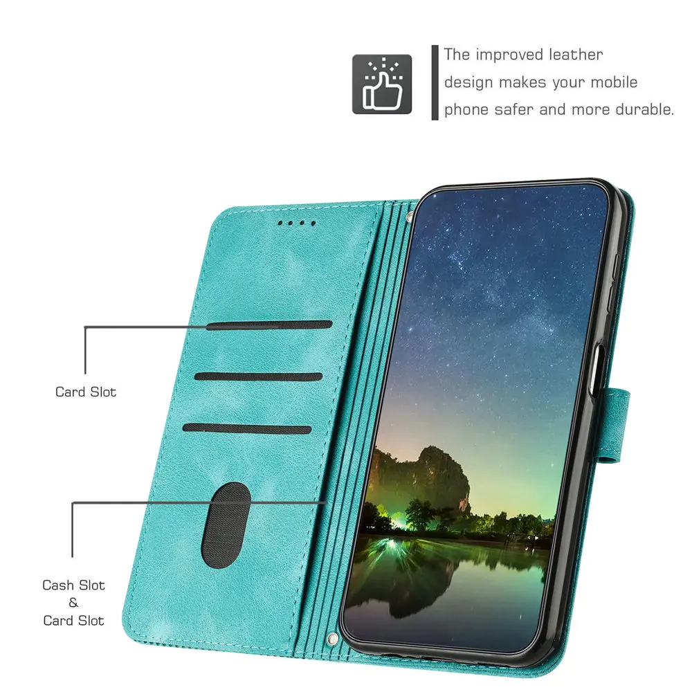 Premium Texture Leather Protective Case – Magnetic Book Cover