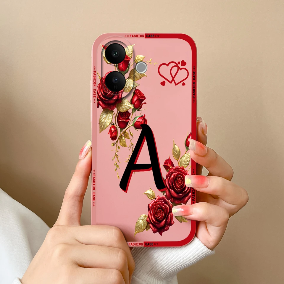 Elegant Flower Letter Design Phone Case - Beautiful Simplicity Collection