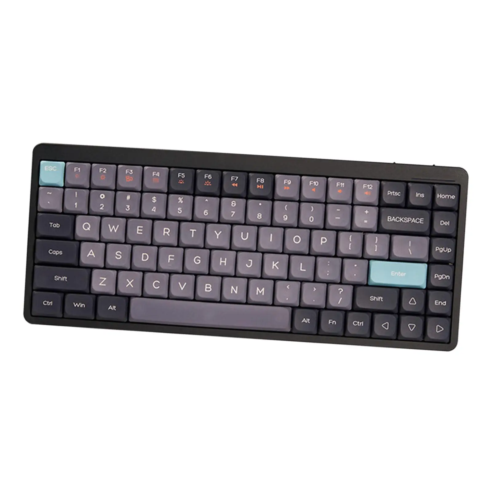 

Mechanical Keyboard 84 Keys 3 Modes Connectable Brightness Adjustable RGB Backlit USB Durable Ergonomic Angle Yk75 for Laptop PC