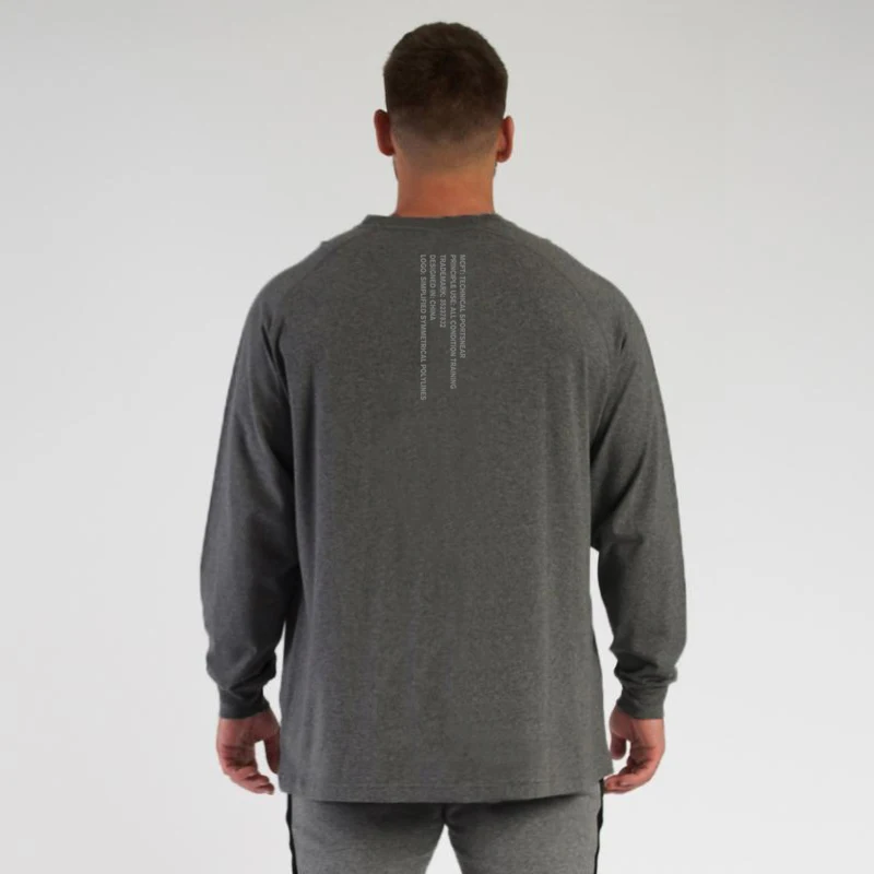 

Fitness Clothes Men's Sports Casual Bottoming Shirt Long Sleeves Loose Simple Spring and Autumn