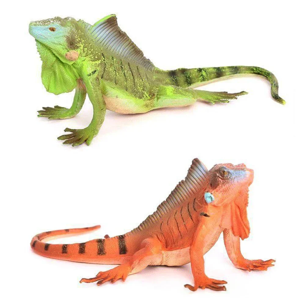 Safe Simulation Lizard Ornament Reptile Iguana Animal Model Decoration Children's Animal Enthusiast Education Gift