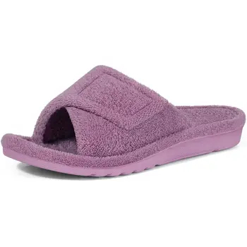 Litfun Women Fuzzy House Slippers Orthopedic Plush Slide With Arch Support Non-slip Furry Bedroom Slide Open Toe Fur House Shoes 1