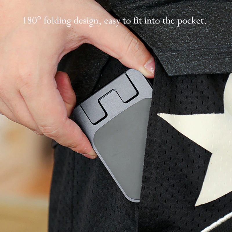 Foldable Portable Metal Phone Stand - Adjustable Desktop Travel Holder