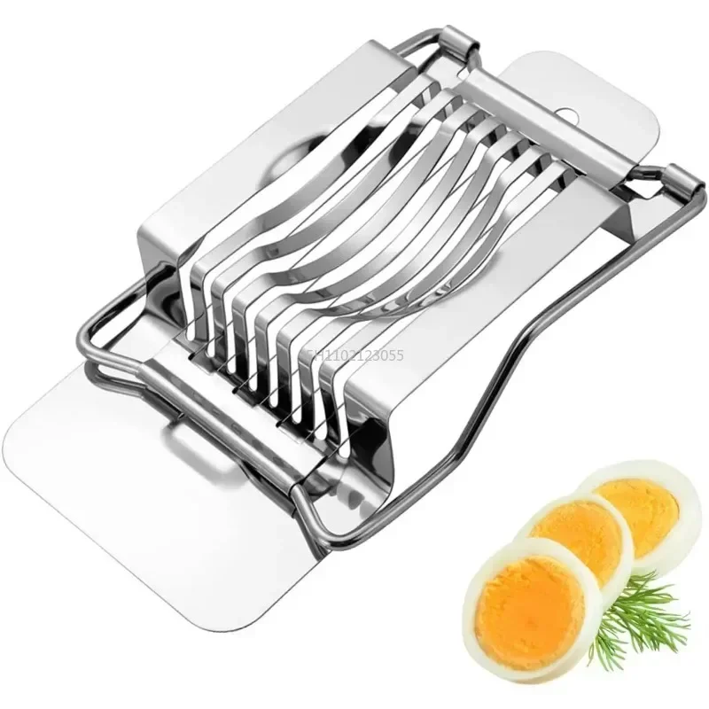 Stainless Steel Egg Slicer Sectioner Cutter Mold Flower-Shape Luncheon Meat Cutter Kitchen Gadgets Multi-function Egg Cutter