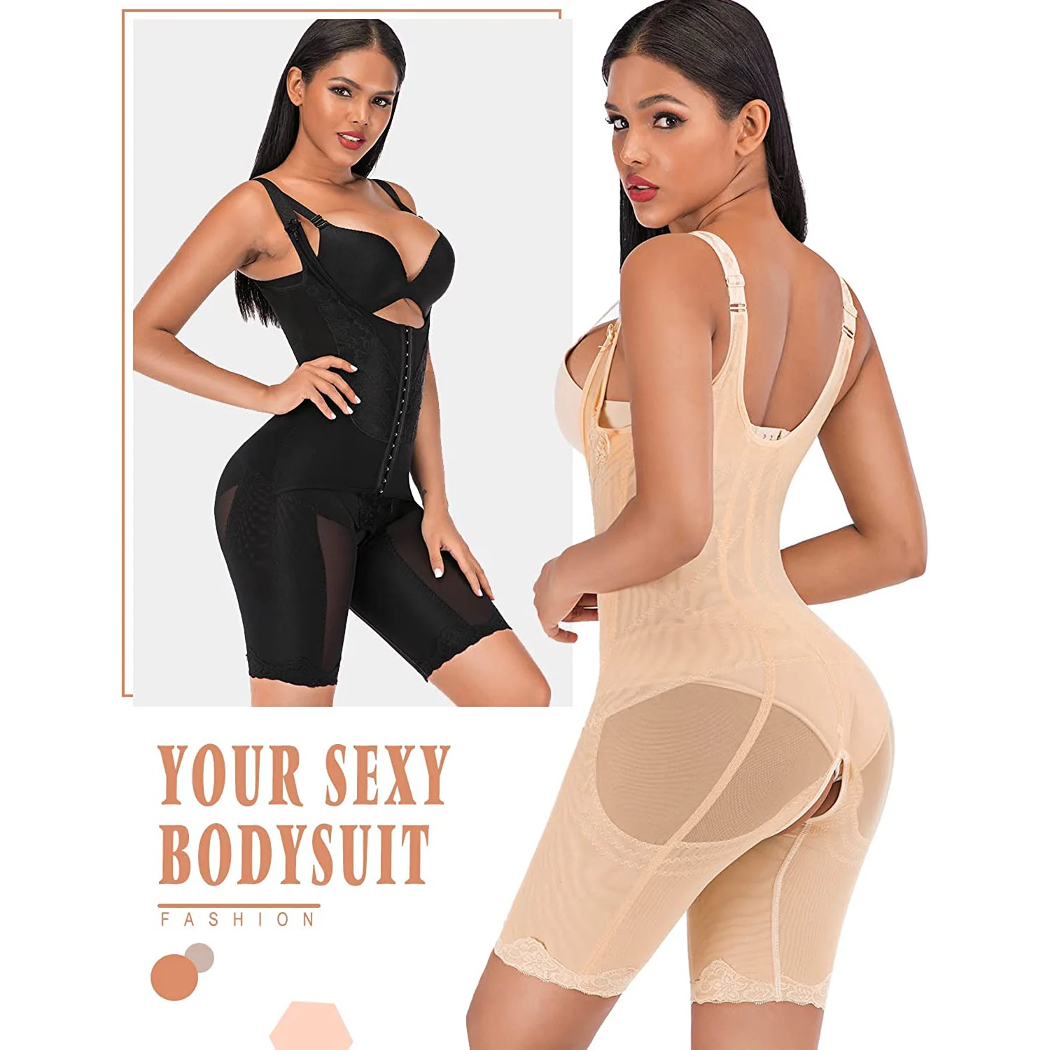 Fashion Full Body Shaper Slim Colombian Reductive Girdles Waist Trainer Corset  Shapewear Bodysuit Slimming Underwear