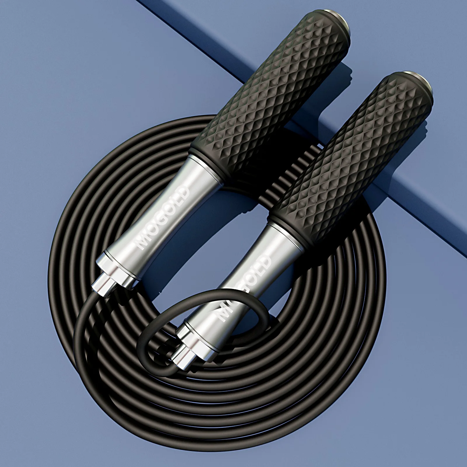 Скакалка, сталеві мотузки регульованої довжини з шарикопідшипниками, підходить для чоловіків і жінок, скакалка для вправ для схуднення