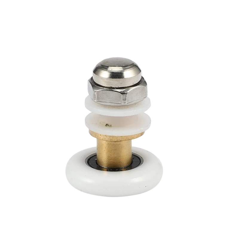 8PCS 25Mm Diameter Shower Glass Sliding Door Hanging Wheel Roller Bathroom Sliding Cabinet Eccentric Pulleys