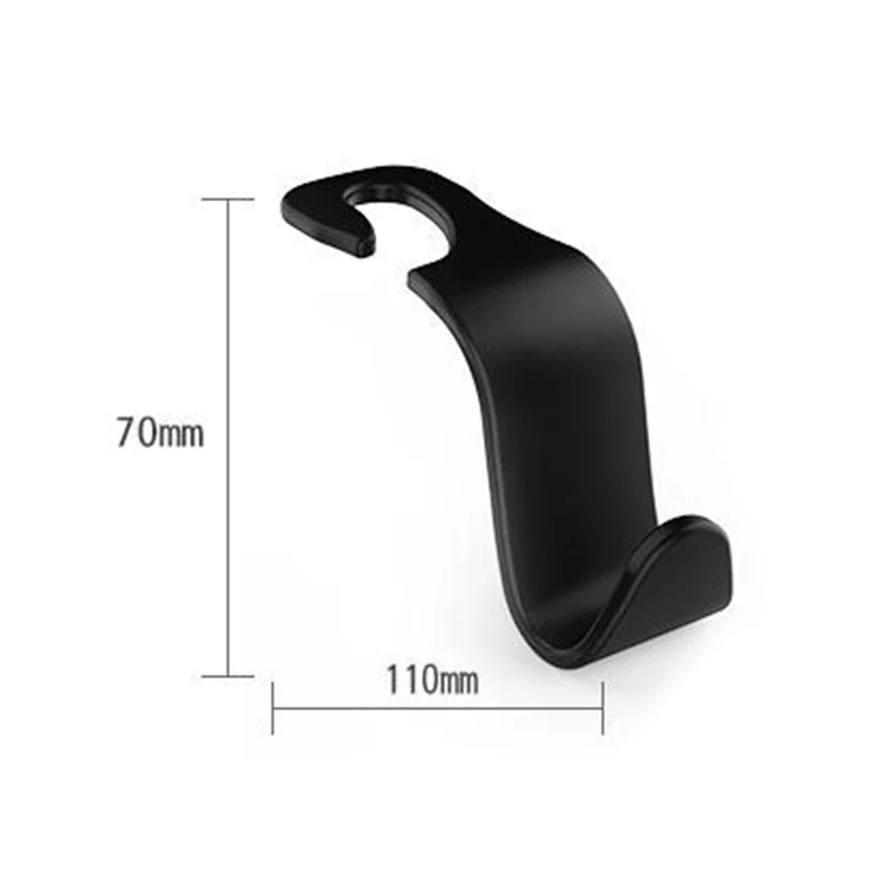 4pcs Auto Seat Headrest Hooks Car Vehicle Back Seat Organizer Holder Bag Handbag Purse Clothes Storage Hanger