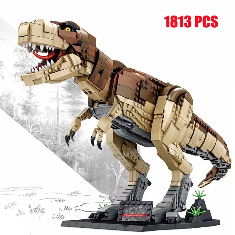 

MOC Technology Tyrannosaurus Rex Building Blocks Jurass Indominus Park Dinosaurs World Brachiosaurus Model Bricks Toy for Kids