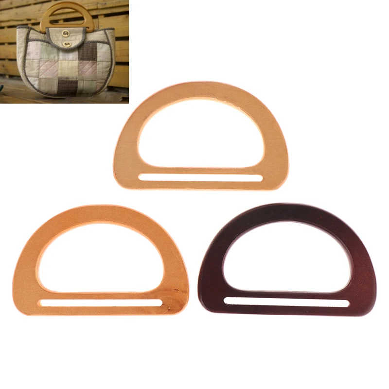 

Wooden Bag Wooden Handle Replacement DIY Handbag Purse Frame Bag Accessories