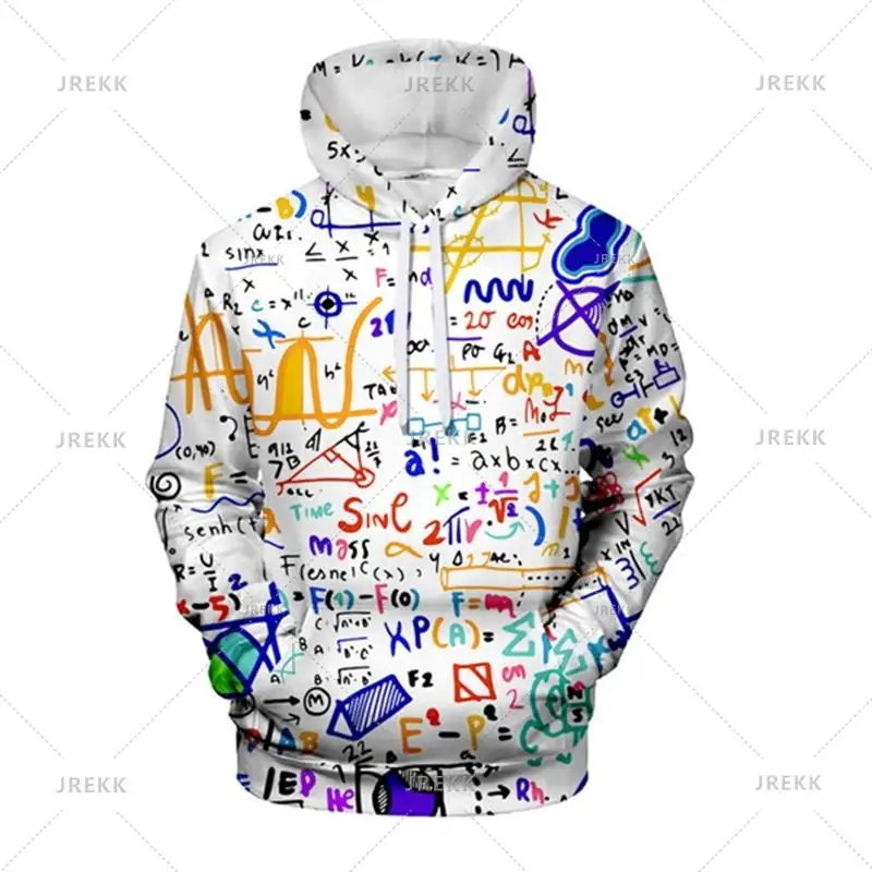 thumbnail image 1 of Sudadera con capucha con estampado 3D de fórmula científica y matemáticas para hombre, manga larga, para estudiantes, sudadera con capucha de dibujos animados, ropa de calle, sudaderas de otoño para n, 1 of 5