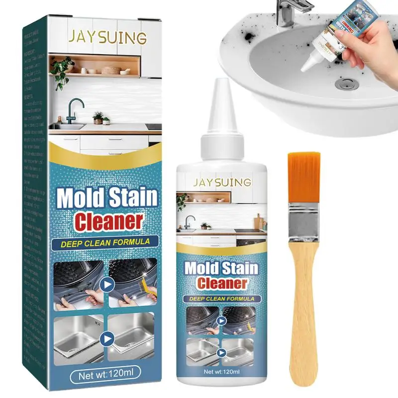 

Shower Mold Remover Mold Shower Cleaner for Deep Clean Bathroom Removal Safe Effective Mold Stain Cleaner Gel 120ml for Bathroom