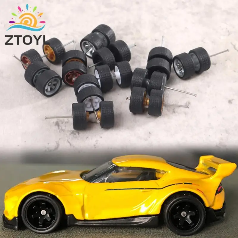 

1 комплект 1:64 Автомобильные колеса для Hotwheels резиновая шина с моделью осей колеса Модифицированная деталь автомобиля «сделай сам» Игрушки для гоночных автомобилей