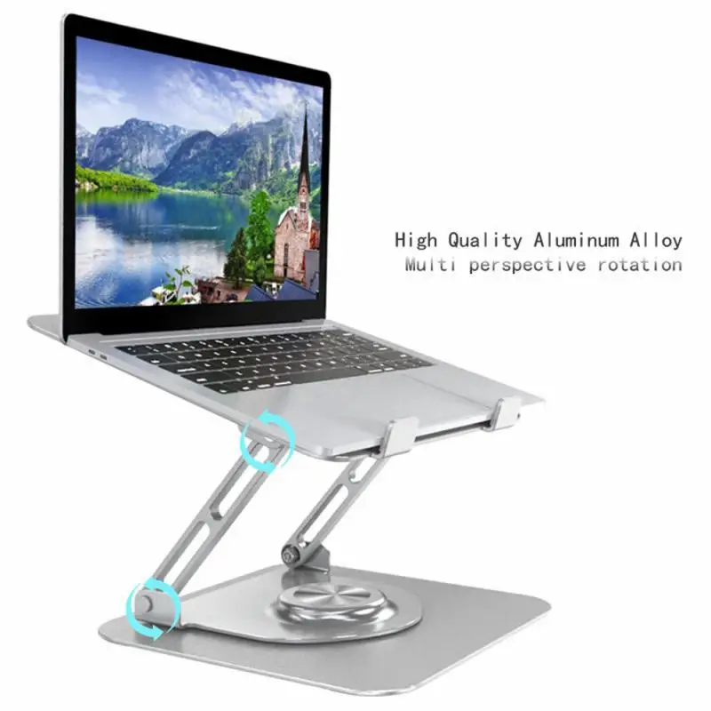 

Laptop Tablet Stand Foldable 360 ° Freely Rotating Aluminum Alloy Holder Universal Heat Dissipation Notebook Tablet Bracket
