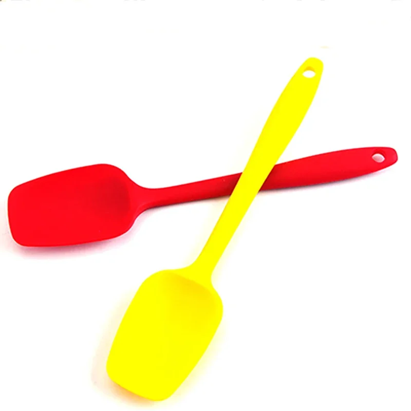 Universal Heat Resistant Integrate Handle Silicone Spoon Scraper Spatula Ice Cream Butter Cake Kitchen Home Cooking Tool Utensil,silicone kitchen utensils,kitchen utensils,silicone spatula,baking spatula