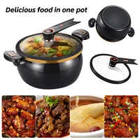 Micro-ocuiseur 1 pièce, émail mieux utilisé, nouvelle marmite à ragoût est une marmite qui cuise des aliments plus rapides, autocuiseur sûr, marmite à soupe 6