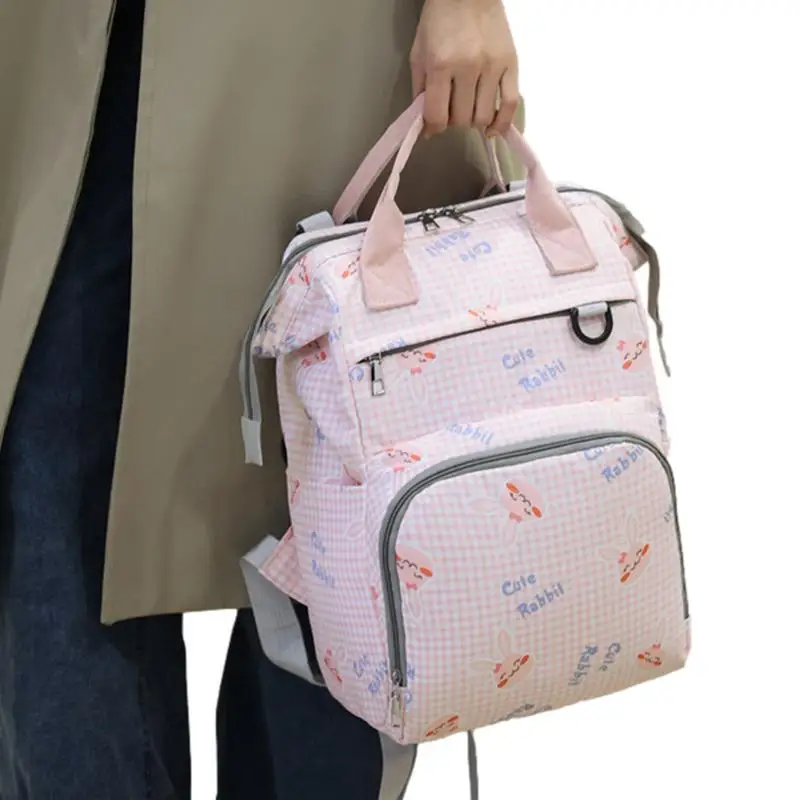 

Large Diaper Bag Large Capacity Mommy Bag For Travel Outdoor Diaper Bag With Self-Designed Zipper For Travel Shopping Daily Use