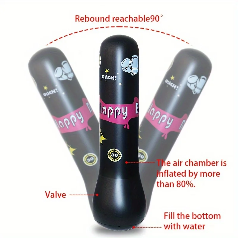 Inflatable Bopper Kids Punching Bag with Bounce-Back Action Inflatable Punching Bag for Kids Presents Inflatable Toys for Kids