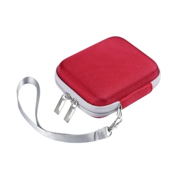 Portable EVA Travel Case for External SSD Storage and Accessories (RED)