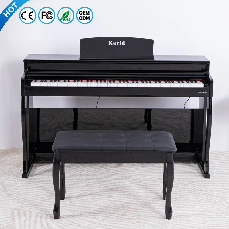 Hot Sale Keyboard Electron Pianos Professional Acoustic Music Instruments 88 Keys Weighted Upright Electronic Digital Piano
