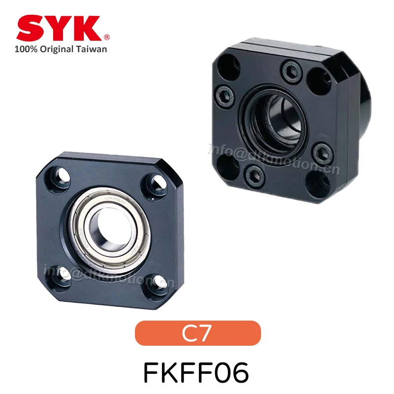 

SYK Support Unit Set FKFF FK06 FF06 Professional fixed side C7 for Ball Screw TBI sfu Premium CNC Parts High Accuracy Taiwan