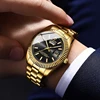 BINBOND Luxury Watch For Man Waterproof Luminous Date Week Stainless Steel Men Watch Casual Quartz Men's Watches Male Clock+box 1