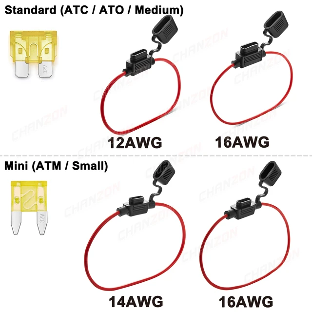 Mini adaptateur de lame de voiture étanche 5 pièces, porte-fusible  enfichable, résistant aux éclaboussures pour prise de commutateur de  coupure de fil 32V 3A, résistant à l'humidité - AliExpress