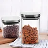 Container for Cereals Glass Sealed Tank Stainless Steel Lid Glass Jar Coffee Bean Storage Tank Kitchen Coarse Food Storage Tank 2