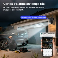 WONSDAR 2.4Ghz & 5Ghz Caméra IP WiFi mise à niveau Caméra de sécurité extérieure Suivi automatique Vision nocturne Surveillance vidéo CCTV iCsee 5