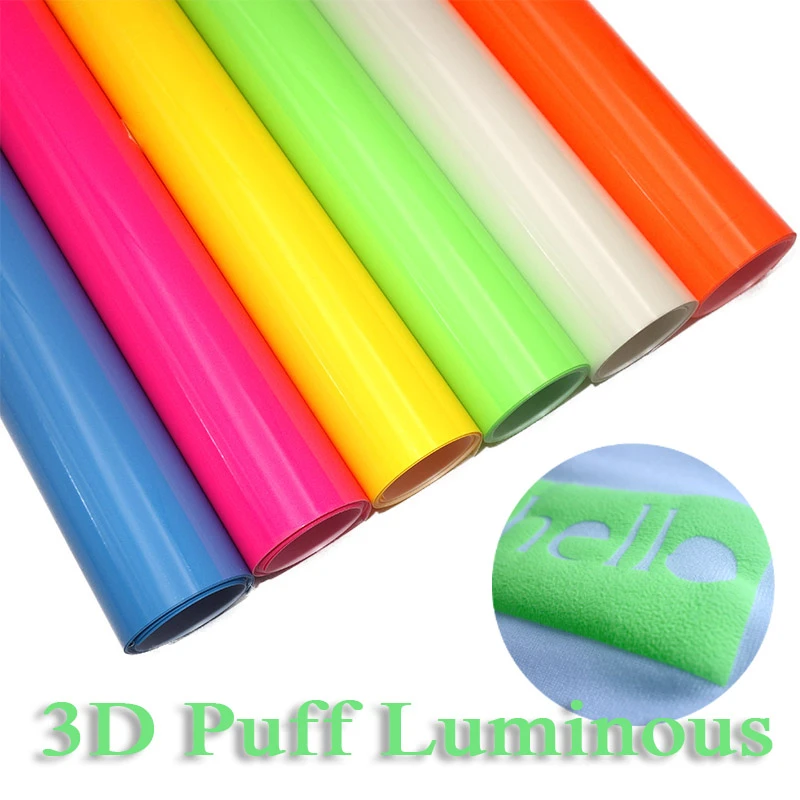 3D Puff Heat Transfer Vinyl Luminous Fluorescent Color Press Machine