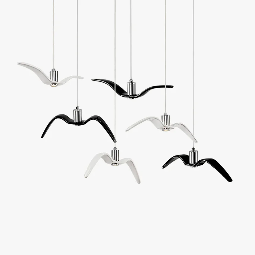 

Seagull Resin Pandent Light Hanging Suspension Ceiling Lamp Led Chandelier for Living Dining Room
