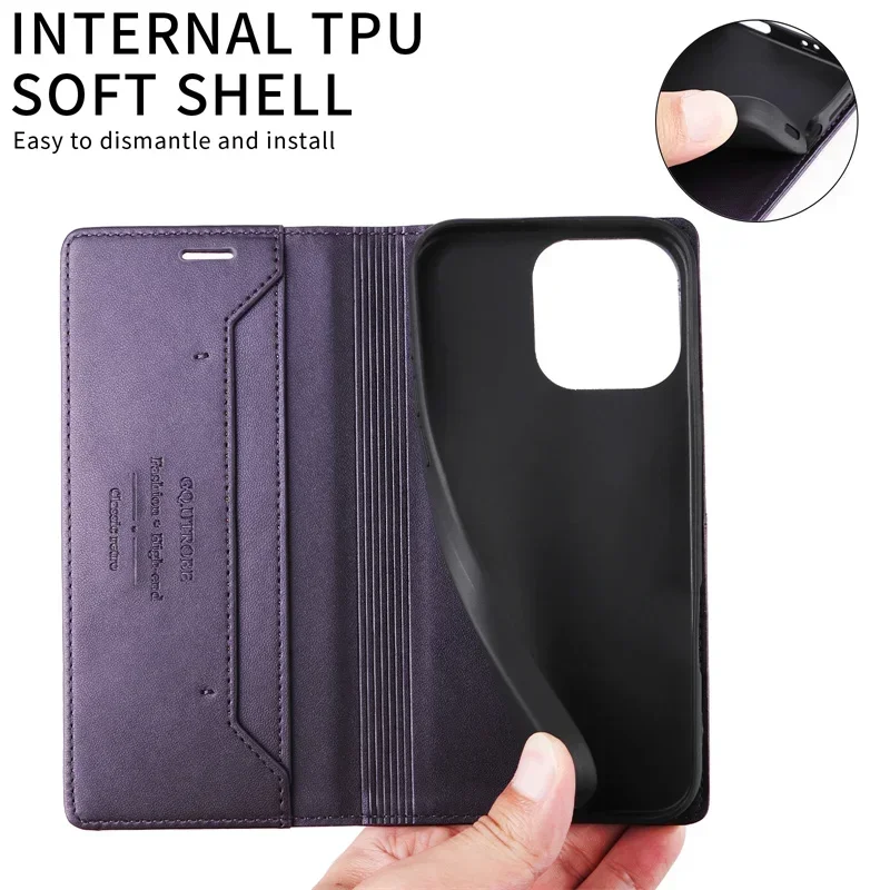 Premium Flip Leather Wallet Phone Case - Magnetic Book Cover with Card Holder Feature