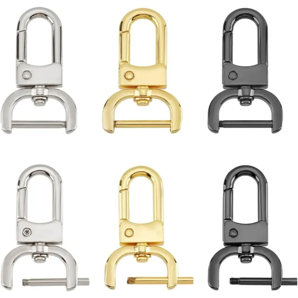 6pcs-3-Colors-D-Rings-Swivel-Snap-Hooks-0-74-Inch-Rotatable-Push-Gate ...