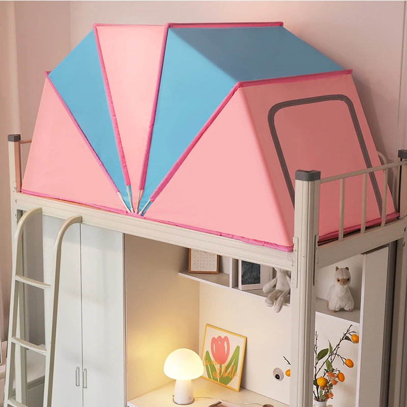 No-Install Foldable Single Student Dormi Mosquito Net Strong Light Bloing Outdoor Windproof Dustproof Mosquito Net