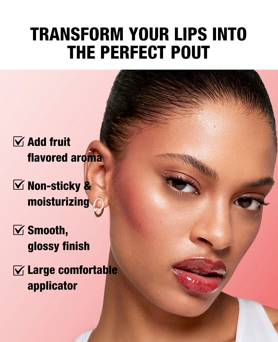 Description Picture 5 of itemHydrating Lip Oil, Shiny Tinted Lip Gloss, Moisturizing Liquid Lip Balm, Non-Sticky, Assorted Colors, Make up for woman