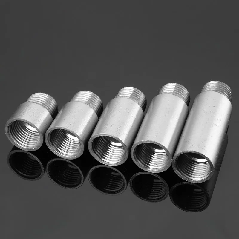 Prolunga Per Doccia In Acciaio Inox - Tubo Estensione 4 Pollici, Filettatura G1/2, Cromato - Foto 12