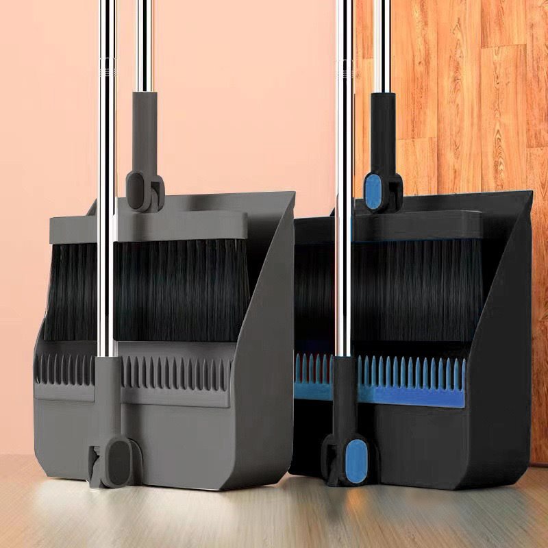 Broom set Household broom broom Dustpan set Brush head sweeping Individual sweep broom Foldable garbage shovel broom