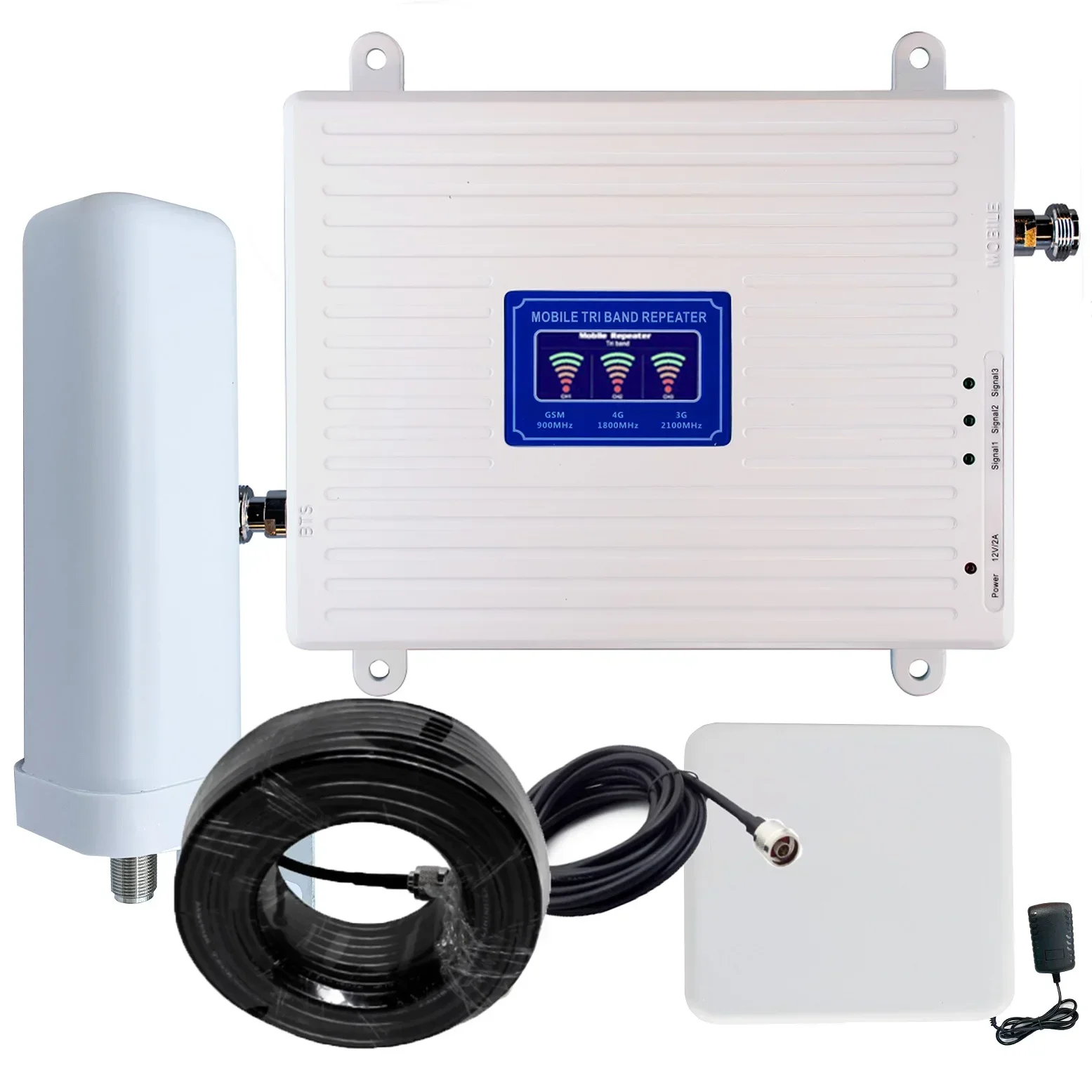 2G 3G 4G 900 1800 2100 850 1700 1900 2600 mhz Cell Phone Booster Signal Amplifier LTE Cellular Repeater Band 1-3-7-8-5-4