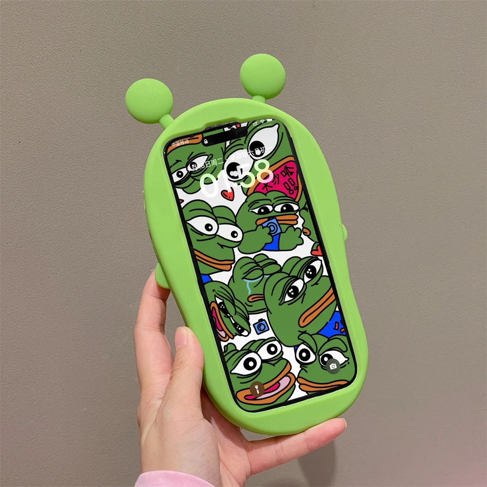 IPhone用シリコンケース,11, 12, 13, 14, 15 pro max,3D eyes