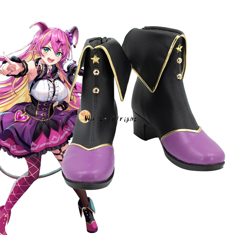 

Anime Vtuber Mano Aloe Cosplay Shoes Boots Halloween Carnival Party Cosplay Costume Boots Custom-Made Shoes Accessories Props