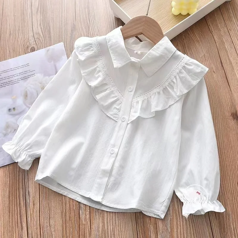 Girls Baby's Kids Blouse Coat Jacket Outwear Elegant Spring Autumn Shirts Cotton Gift Party Sunscreen Children's Clothing