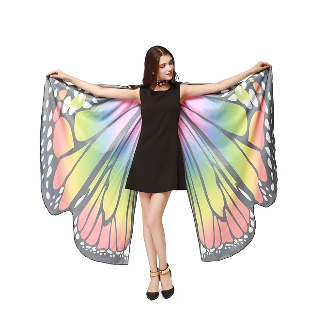Butterfly Wings for Women Halloween Costume Adult Costume Cosplay Woman Cape Butterfly Costume - Image 5