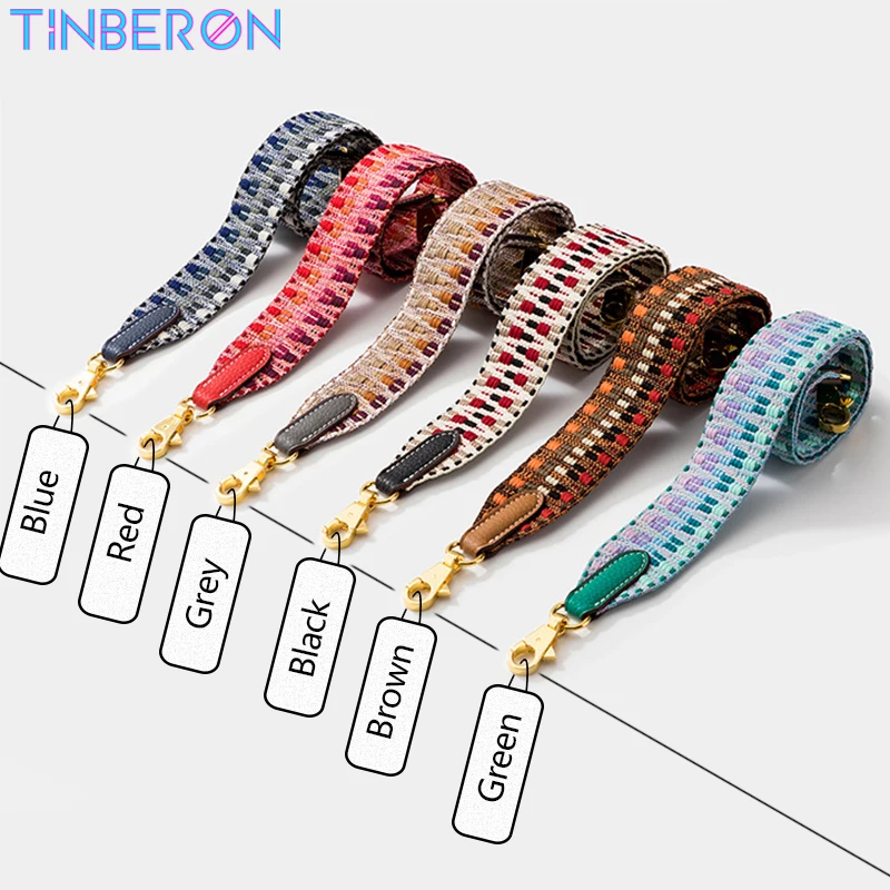 

TINBERON Shoulder Strap For Luxury Handbag Fashion Webbing Wide Bag Belt Woman Crossbody Shoulder Bag Strap Bag Part Accessories