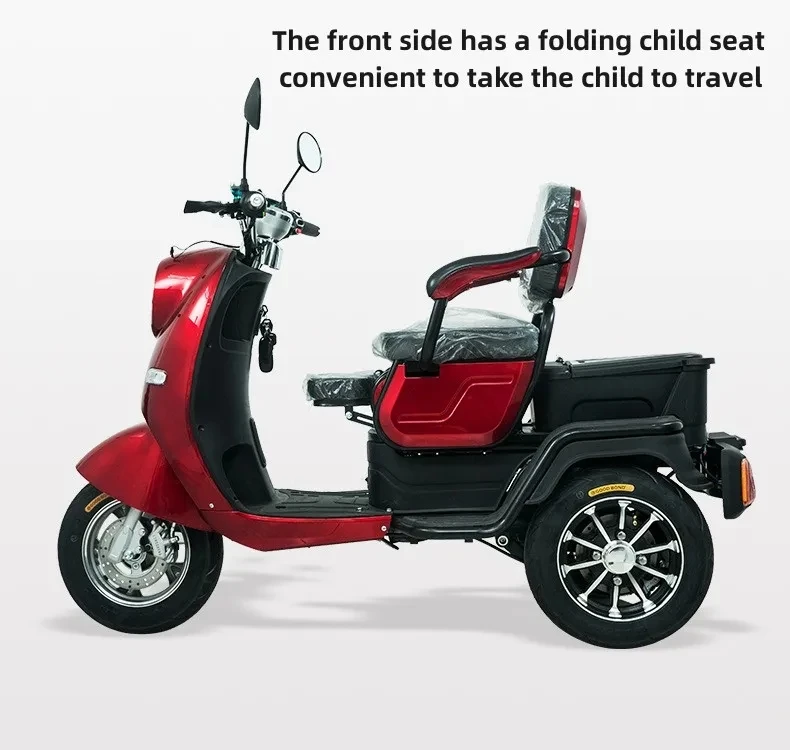 Tricycle electric made in China high quality low price 3 wheel electric scooter for adults tricycles 800w