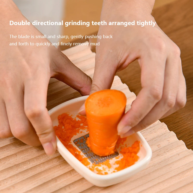 1PC Manual Ginger Grater Wasabi Grater Crusher Garlic Grinder Kitchen Fruit Presser Vegetables Ginger Grinding Kitchen Tool